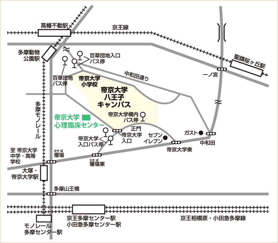 最寄駅からの行き方地図