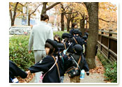 帝京幼稚園 徒歩通園