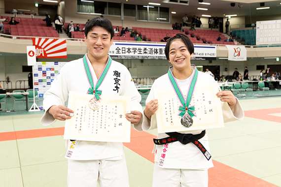 柔道部の学生が全日本学生柔道体重別選手権大会に出場し準優勝を果たしました