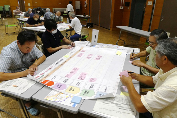 坪井教授が災害対応のための「地域タイムライン」の策定支援を行いました