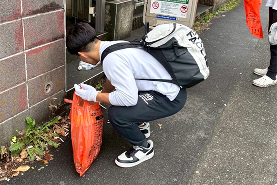 朴井ゼミが八王子市地域清掃活動「みんなの町の清掃デー」に参加しました
