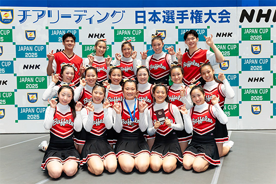 チアリーディング部がJAPAN CUP2025日本選手権大会に出場しました