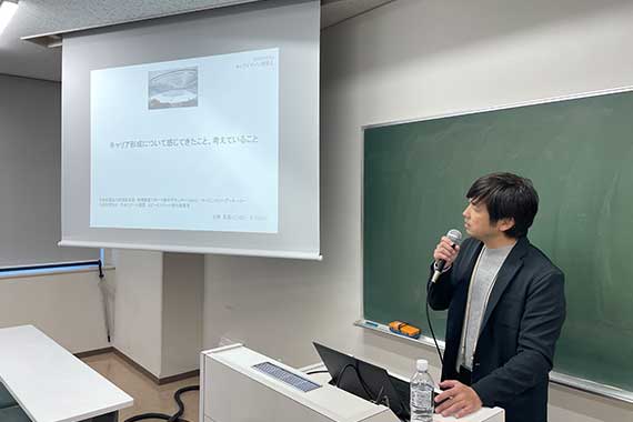 スピードスケート元日本代表チーム科学スタッフ紅楳英信氏による講義を実施しました