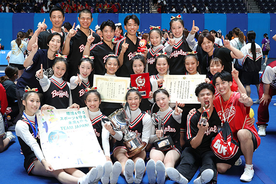 Cheerleading Club won the JAPAN CUP 2026 Japan Championships for the fifth time in two years.