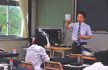 2017 Lecture at Shizuoka Prefectural Numazu Nishi High School, Department of Arts and Calligraphy