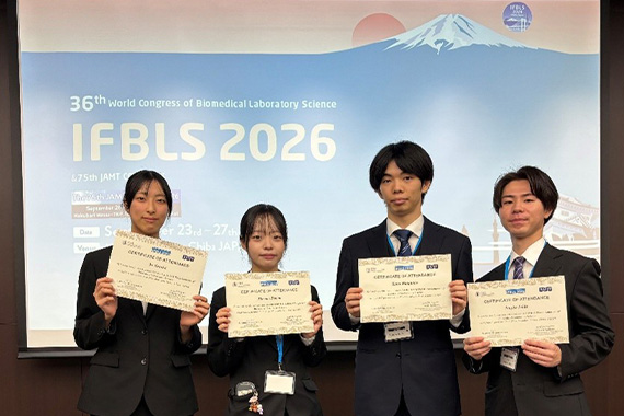 Students from Department of Clinical Laboratory Science participated in the student forum at the 36th International Federation of Medical Laboratory Sciences (IFBLS2026).