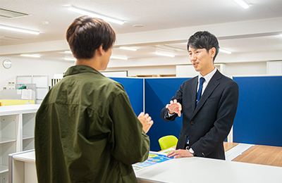 Student correspondence in the training support room for certified public psychologists, etc.