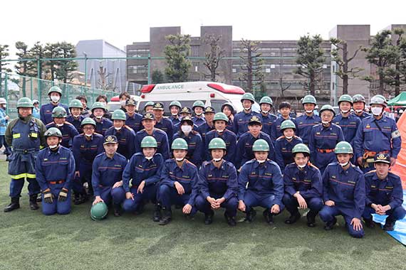 本学学生消防団員が東京消防庁第五消防方面の救急訓練に参加しました