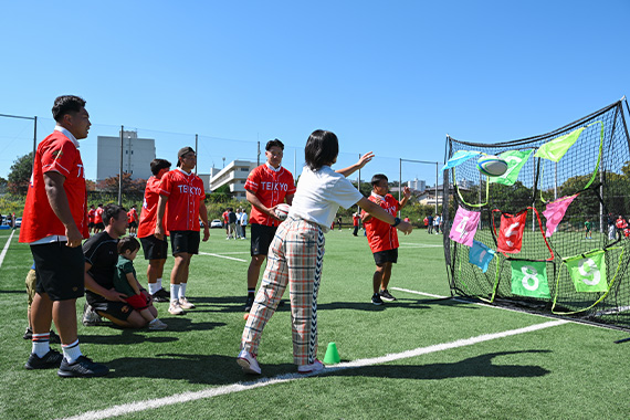ラグビー部のホームゲームイベントを実施しました