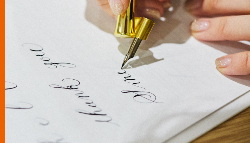 The world of calligraphy, a beautiful form of Western writing, experienced by the members of the Calligraphy Club.