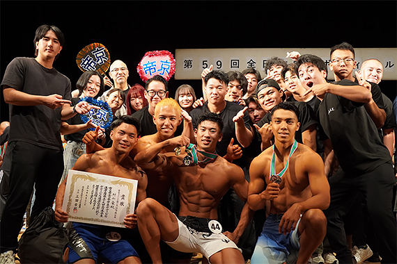 バーベルクラブの学生が第59回全日本学生ボディビル選手権大会で優勝しました