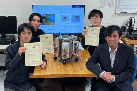 蓮田研究室が発明・工夫作品コンテストで学会長賞を受賞しました