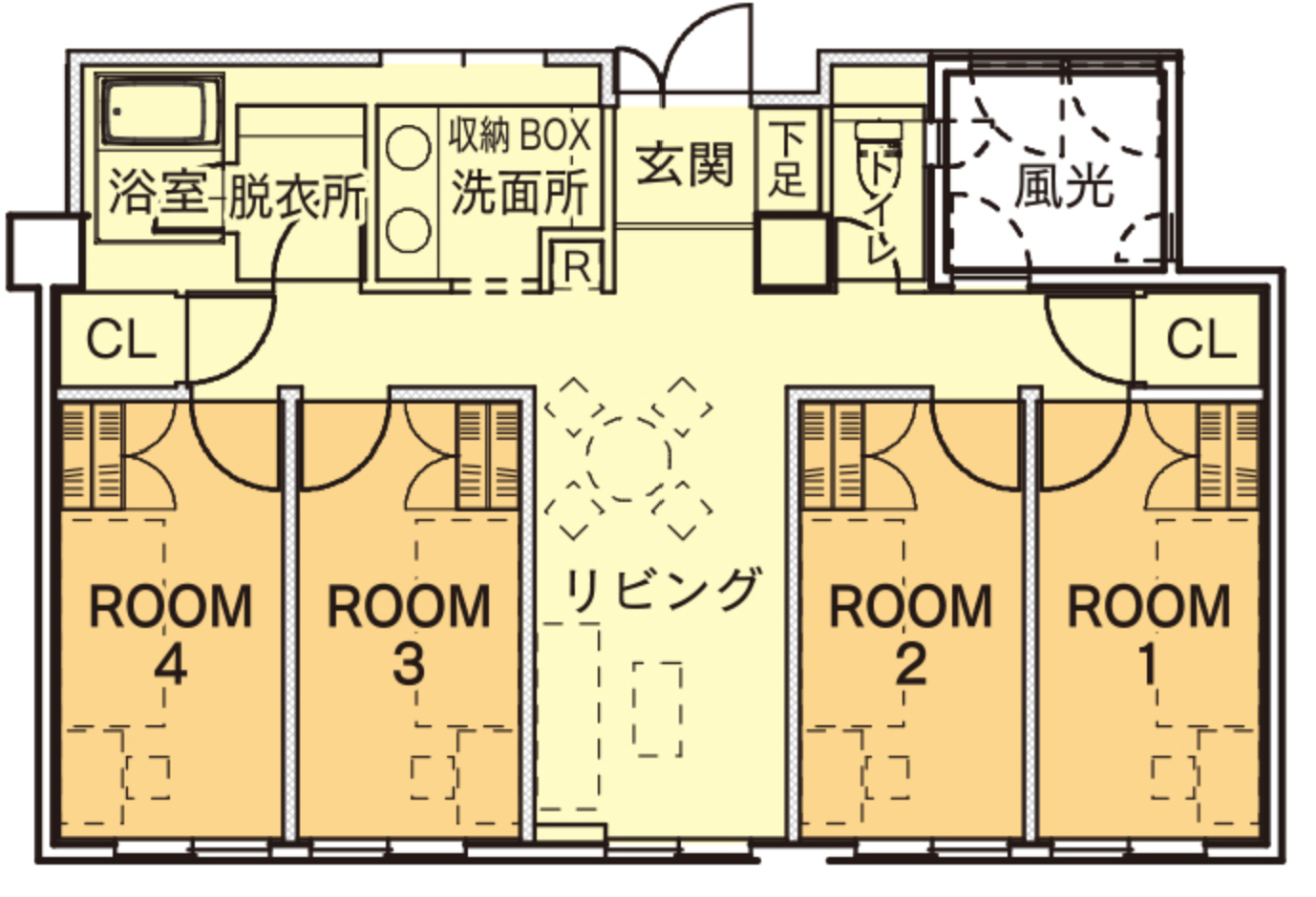 ユニット間取り