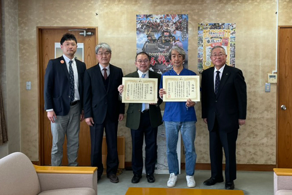 新型コロナウイルスのワクチン接種への貢献により福島県南相馬市から表彰されました