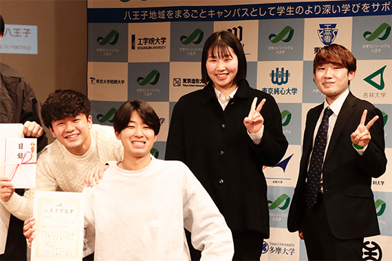 穴井ゼミが八王子学生CMコンテストで八王子市長賞を受賞しました