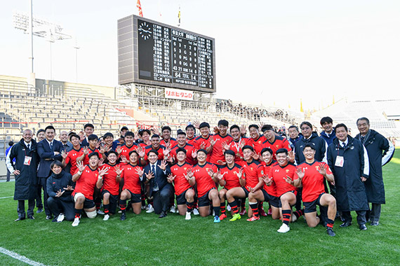 本学ラグビー部が関東大学対抗戦グループaで優勝しました 帝京大学