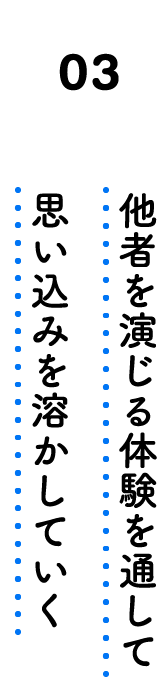 03. 他者を演じる体験を通して思い込みを溶かしていく