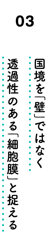 03. View national borders not as "walls" but as permeable "cell membranes."