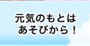 帝京幼稚園　元気のもとは遊びから